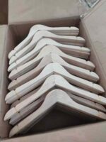 High Quality Bulk Stock Adult Wooden Hangers & Pants Clips, Multiple Hook Options For Wholesale Export - Image 1