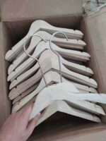 High Quality Bulk Stock Adult Wooden Hangers & Pants Clips, Multiple Hook Options For Wholesale Export - Image 5