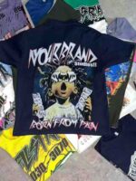 Hot Export Bestseller 350g Heavyweight Cotton Unisex Plus Size Short Sleeve T-Shirts Bulk Stock for Africa - Image 1