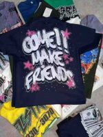 Hot Export Bestseller 350g Heavyweight Cotton Unisex Plus Size Short Sleeve T-Shirts Bulk Stock for Africa - Image 8