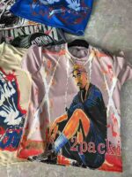 Hot Export Bestseller 350g Heavyweight Cotton Unisex Plus Size Short Sleeve T-Shirts Bulk Stock for Africa - Image 4