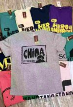 Bulk Clearance Unisex Pique Cotton Short Sleeve T-Shirts Chinese Clothing Stock Lots Wholesale - Image 1