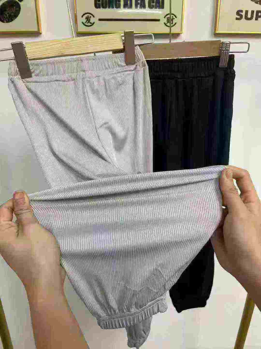 Bulk Clearance High Quality Big Kids Ice Silk Anti-Mosquito Thin Summer Pants, 2 Colors Sizes 100-160 With Tags - Image 2