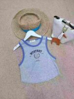 Clearance Bulk 157pcs Simple Colorblock Letter Cropped Cotton Tank Tops Chinese Clothing Stock Lots - Image 8