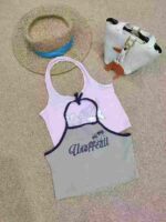 Clearance Bulk American Retro Trendy Halter Tie Cami Tank Tops For Wholesale Export - Image 7