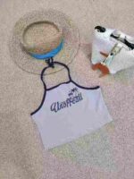 Clearance Bulk American Retro Trendy Halter Tie Cami Tank Tops For Wholesale Export - Image 5