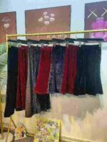 Bulk Clearance 1238 Pcs Gold Velvet Mermaid Bodycon Elastic High Waist Skirts Fall Winter Chinese Clothing Stock Wholesale - Image 6