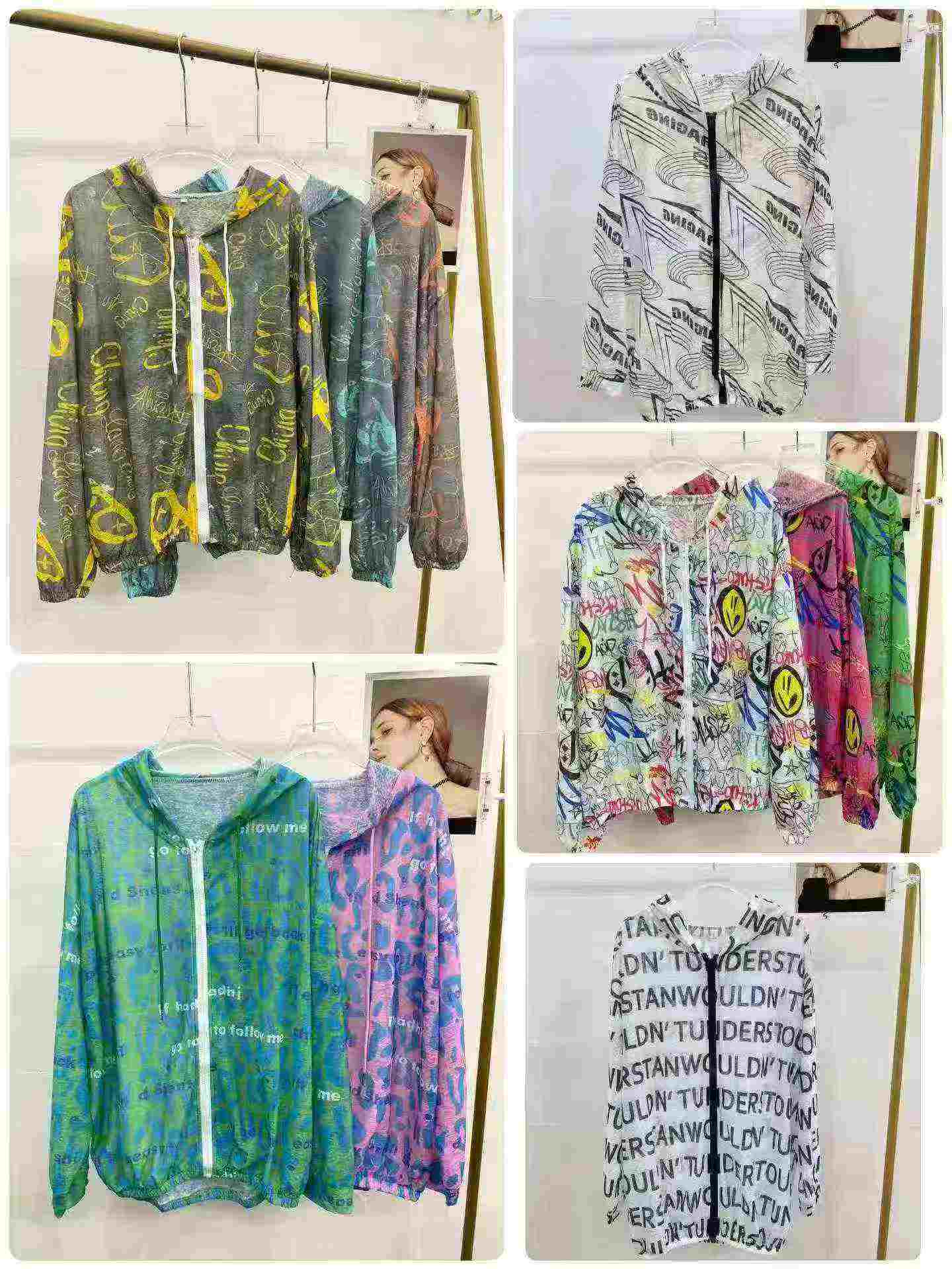 4998 Pieces Bulk Wholesale Nano Silk Hooded Zip Up Sunscreen Jackets - Chinese Clothing Stock Lots - Image 2