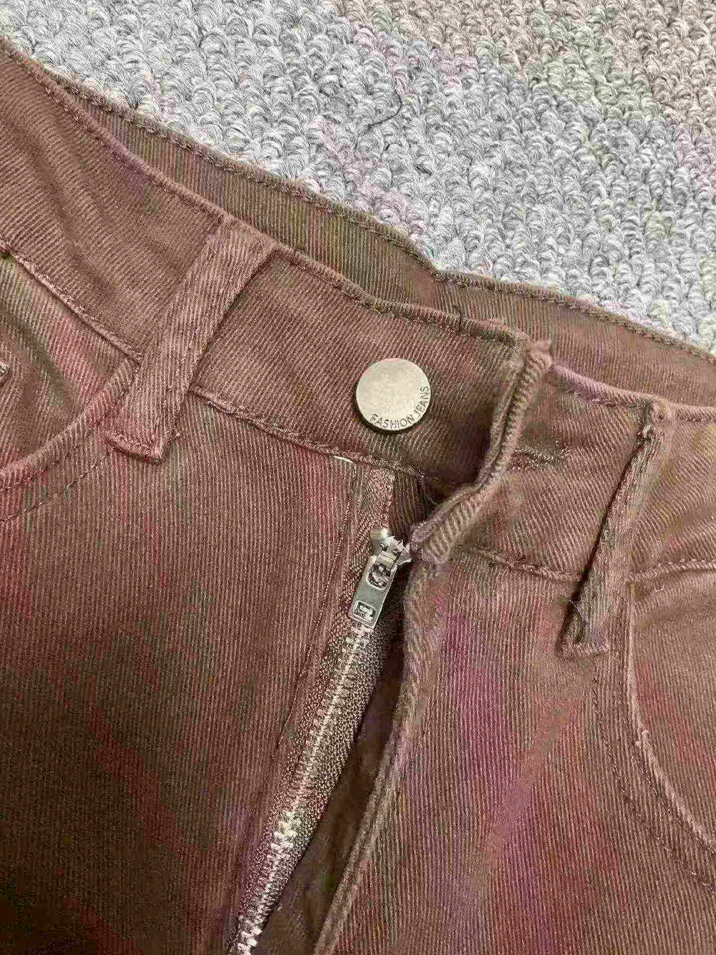 Spring Summer New Arrival High Stretch Vintage Cigarette Denim Jeans Bulk Stock For Wholesale Export - Image 2