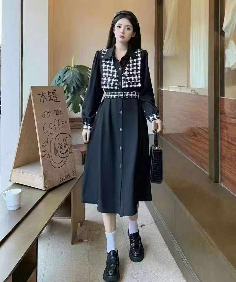 Spring & Autumn Fashion Young Women's Long Sleeve Dresses Bulk Stock, 2200 Pcs Ready Goods For Wholesale Export - Image 1