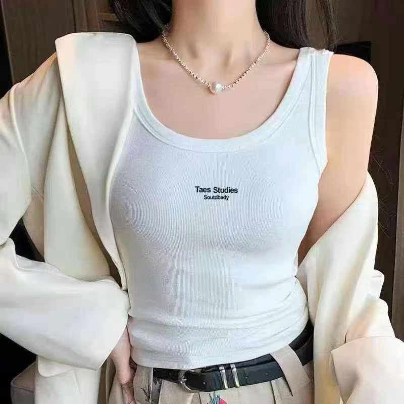 Bulk 6000 Pcs Ice Silk Ribbed High Stretch Women Summer Tank Tops Chinese Clothing Stock Lots - Image 1