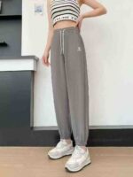Anta Ice Silk Casual Women Pants, 2200pcs Bulk Stock, Sizes 2XL to 5XL, Straight & Slim Styles, Wholesale Chinese Clothing Stock Lots For Export - Image 1
