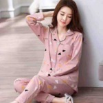 Autumn Women's Loungewear Pajama Set Long Sleeve Long Pants 5400 Pieces Total, Imitation Cotton High Stretch Size M-XXL - Image 9