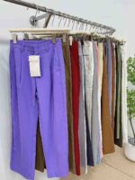 Dopamine Colors High Quality Women's Wide Leg Suit Pants Bulk Chinese Stock Lot For Wholesale - Image 9