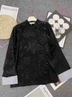 New Chinese Style Frog Button Velvet Tops & Dresses 4 Black Designs 80Pcs S-XXL Bulk Stock Wholesale Export - Image 4