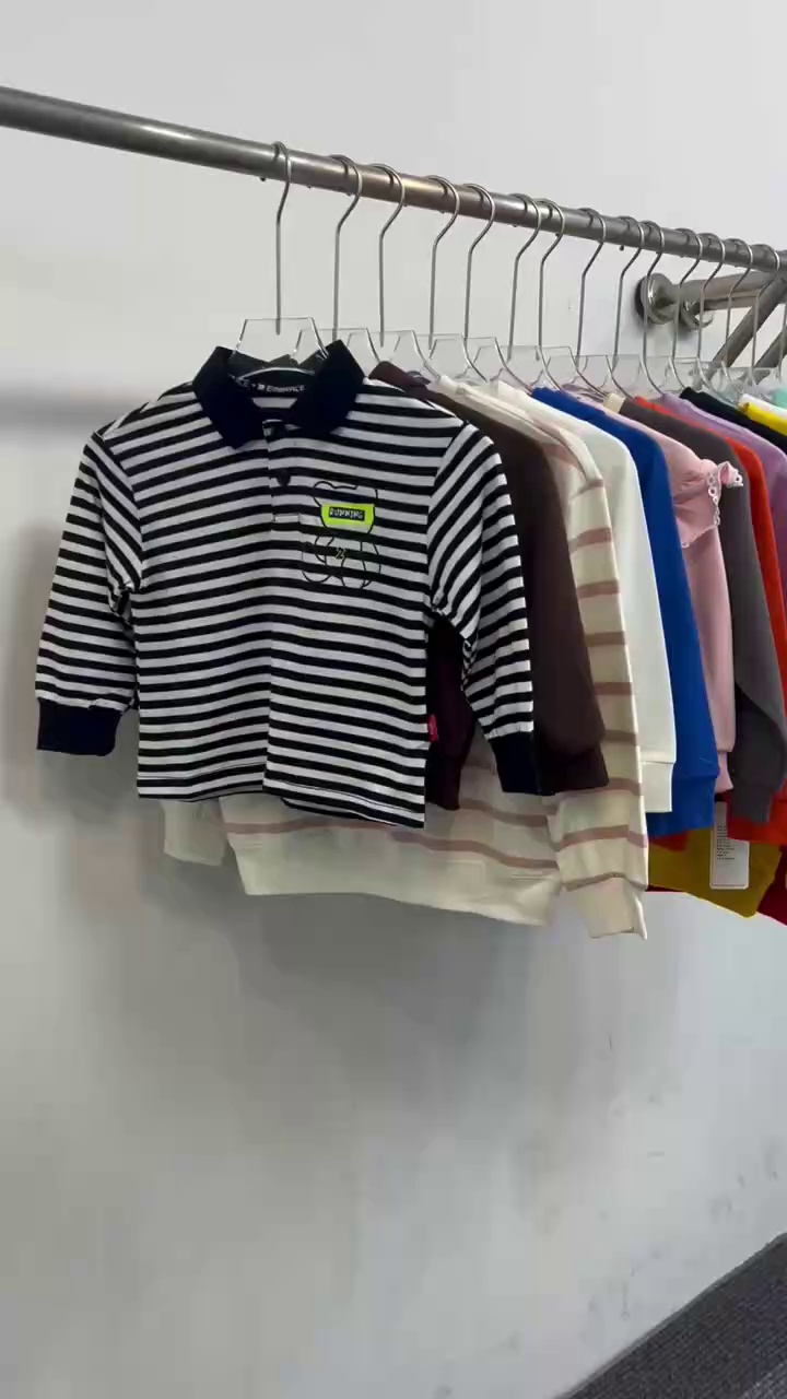 Clearance Spring Non-Fleece Kids Sweatshirts & Long Sleeve T-Shirts 250pcs Bulk Wholesale - Image 1