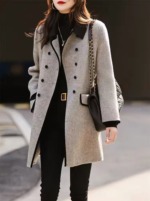 108 Pcs Korean Style Women's Winter Thick Mid-length Wool Overcoats Whole Clearance Super Low Price - Image 9