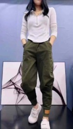 65 Pcs Women's Loose High Waist Harem Jogger Pants 2026 Spring New Casual Pants, Size M-XL, Clean With Independent Packaging - Image 5