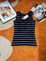 About 3700 Pieces Korean Style Cotton Striped Women's Summer Sleeveless Slim Fit Tank Top Stock Lot - Image 6