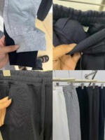 2000 Pcs Unisex Pure Cotton Non-Fleece Jogger Sweatpants Chinese Stock Lot Wholesale - Image 2