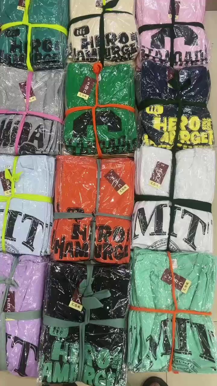 30000 Pieces Clearance Sale Unisex Pique Cotton Short Sleeve T-Shirts Chinese Clothing Stock Lots - Image 1