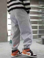 Approx 600 Pcs High Quality Trendy Brand Big Kids Spring Summer Cotton Jogger Sweatpants Full Clearance - Image 7