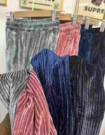 All Clear 8.5 CNY, Around 368 Pcs High Quality Fall Winter High Waist Velvet Wide Leg Pants - Image 4