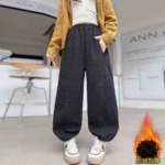 Approx 228 Pcs High Quality Winter Fleece Lined Drawstring Cuffed Jogger Sweatpants for Big Kids Boys & Girls Bulk Clearance - Image 1