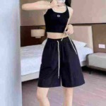 About 370 Pieces Unisex Summer Loose Fringe Straight Cavalry Twill Shorts, 2 Colors L-3XL, Individual Packing Bulk Stock Clearance - Image 9