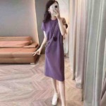 Clearance Bulk Stock: About 200 Pcs High Quality Korean Style Casual Loose Slit Short Sleeve Dresses Size M-XL - Image 8
