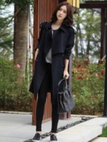 32 Pieces Total Clearance Women's Mid-Length Trench Coat Korean British Style High-end Fashion Versatile Outerwear 19.5 CNY - Image 9