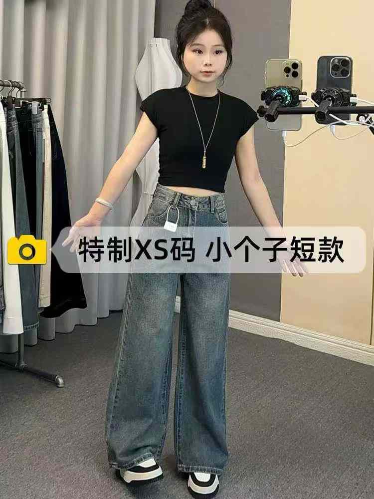 261 Pieces 2026 Spring Vintage High Waisted Loose Cropped Wide Leg Women's Jeans Stock Lot - Image 1