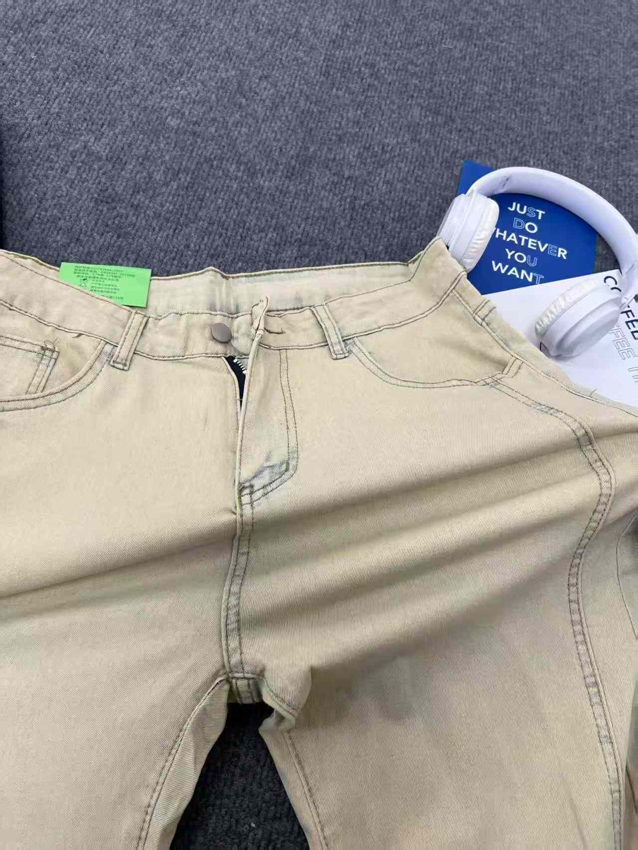 176 Pieces Unisex Washed Dyed Narrow Flare Jeans Sizes S-XXL Bulk Stock Clearance Wholesale - Image 2