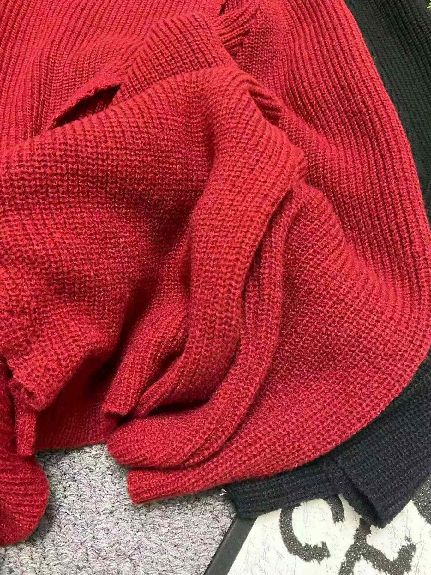 New Spring Original Loose Irregular Crew Neck Pullover Sweater, 376 Pcs Bulk Wholesale Stock Clearance - Image 2