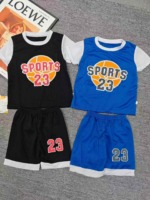 Wholesale 10000 Sets Stock Lot Trendy Casual Kids Breathable Basketball Sports Jersey Sets Size 80-130 - Image 3