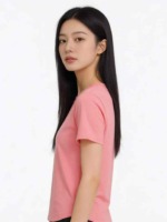 407 Pieces Baby Pink Solid Color Short Sleeve T-Shirts With U Hem, Sizes S-2XL Wholesale Clothing Stock Lot - Image 6
