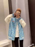 Clearance Sale: About 1500 Pcs Korean Style Sweet Loose Unisex Baseball Jackets - Image 5