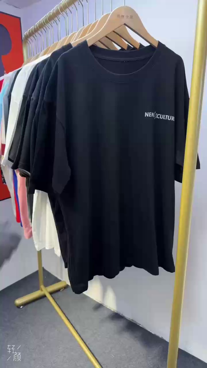 High Quality Cotton Printed Oversized Short Sleeve Men's T-Shirts Approx 8000 Pieces Bulk Wholesale Stock - Image 1