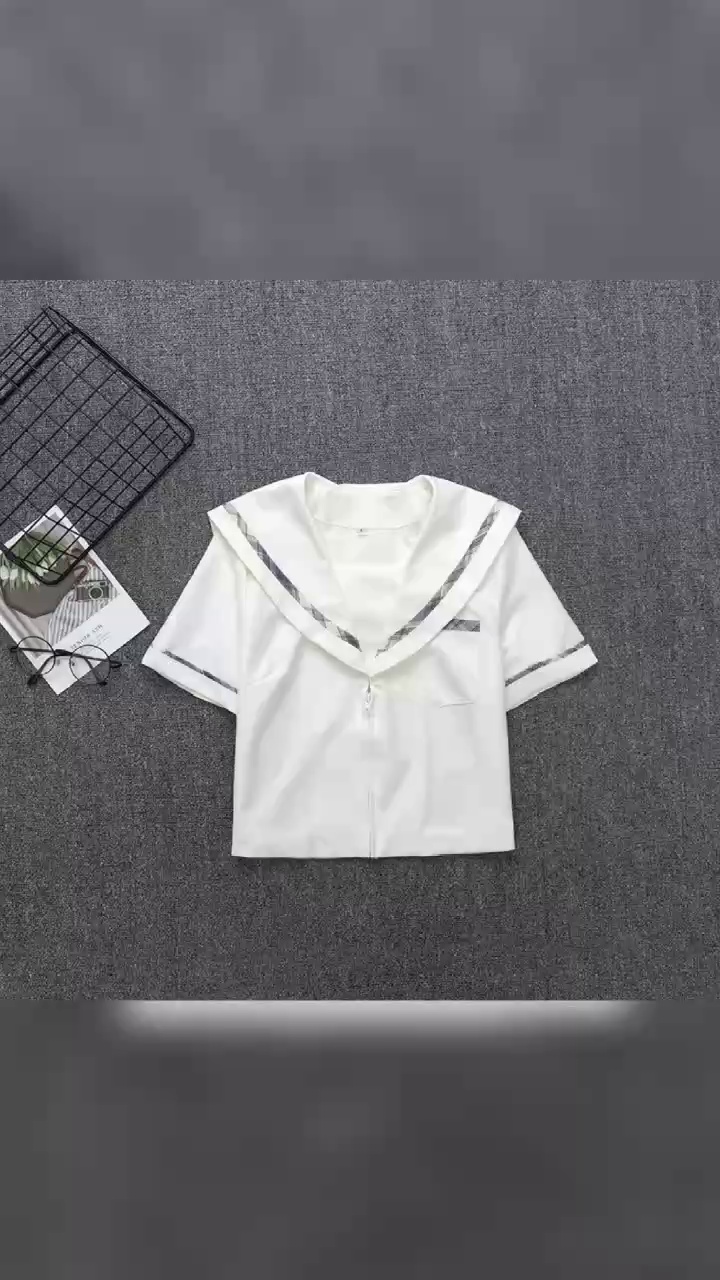 Over 2500 Pieces JK Academy Style Women's Uniform Shirt Tops, Mixed Short & Long Sleeve XS-2XL Clearance Stock - Image 1