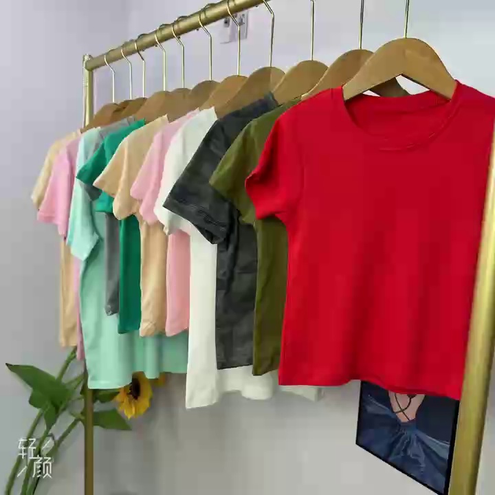 Boys & Girls Cotton Short Sleeve Kids T-Shirts, Sizes 90-160, Around 240 Pieces Bulk Stock Clearance - Image 1