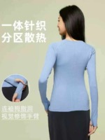 500 Pcs Women's Long Sleeve Crew Neck Slim Fit High Stretch Yoga Sport Tops, Size S-XL Bulk Stock - Image 7