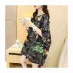 Korean Style Loose Lazy Cotton Printed Crew Neck Women's T-shirts, 3 Colors S-XL, 360 Pcs Stock Lot Wholesale - Image 5