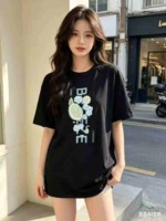 1990PCS New Unisex Versatile Breathable Printed Cotton-Like Crew Neck Short Sleeve Tops Stock Lot Wholesale - Image 9