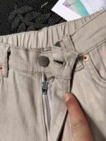 Apricot High Waist Loose Wide Leg Straight Jeans - 183 Pieces Bulk Wholesale Stock - Image 4