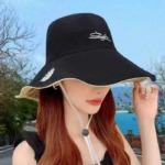 1000 Pieces Double Sided Daisy Women's Bucket Hat Summer Large Brim Sun Protection Wholesale Stock - Image 3