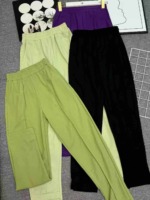 1060 Pcs Women's Casual Stretch High Waist Straight Leg Outer Wear Pants Bulk Stock Wholesale - Image 5