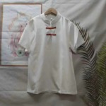 Chinese Japanese College Style Solid Short Sleeve Shirts Stock Lot, Approx 118 Pieces, Sizes S M, Individually Packed - Image 3