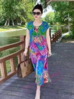 2026 Summer New Fashion Loose Long Crepe Dresses, 120 Pcs Bulk Stock For Wholesale Export - Image 9