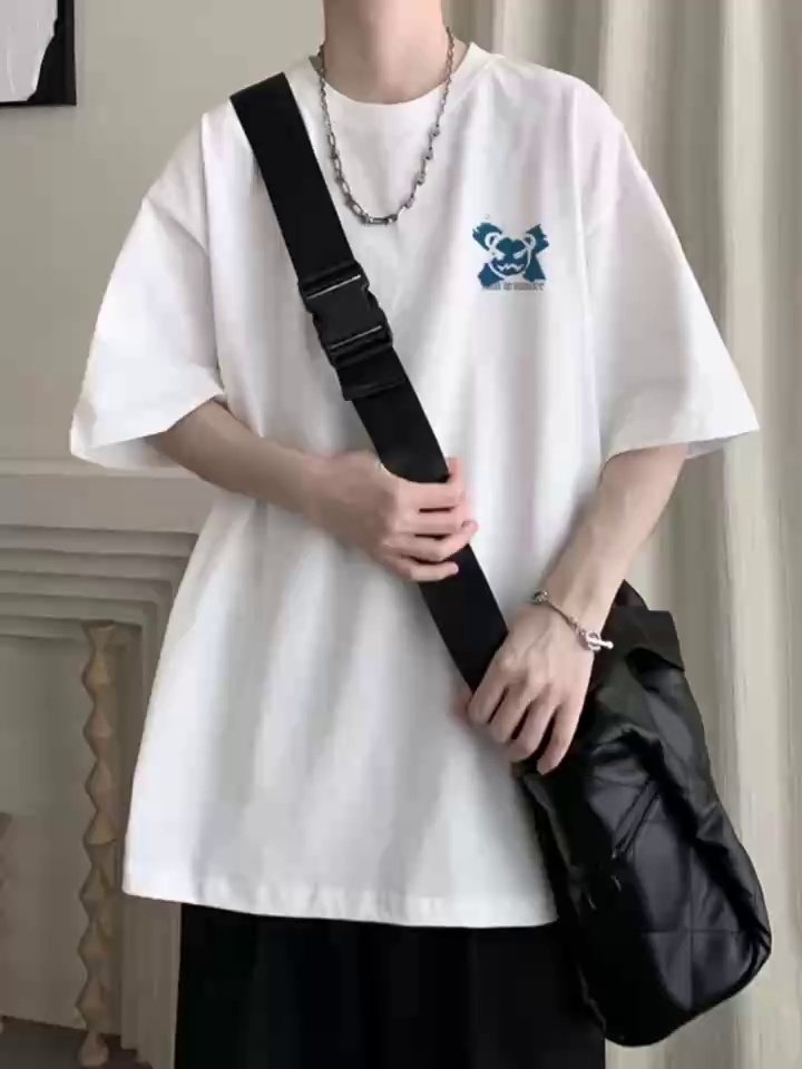 Heavy 210-240g High Quality Pure Cotton Double-sided Printed Unisex T-Shirts, About 3000 Pieces Stock Wholesale - Image 1