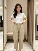 560 Pieces Korean Style Retro Relaxed Fit Versatile Khaki Casual Denim Jeans Sizes S-2XL Pure Cotton Bulk Stock Wholesale - Image 8